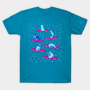 Surf Dogs in the Lineup! T-Shirt